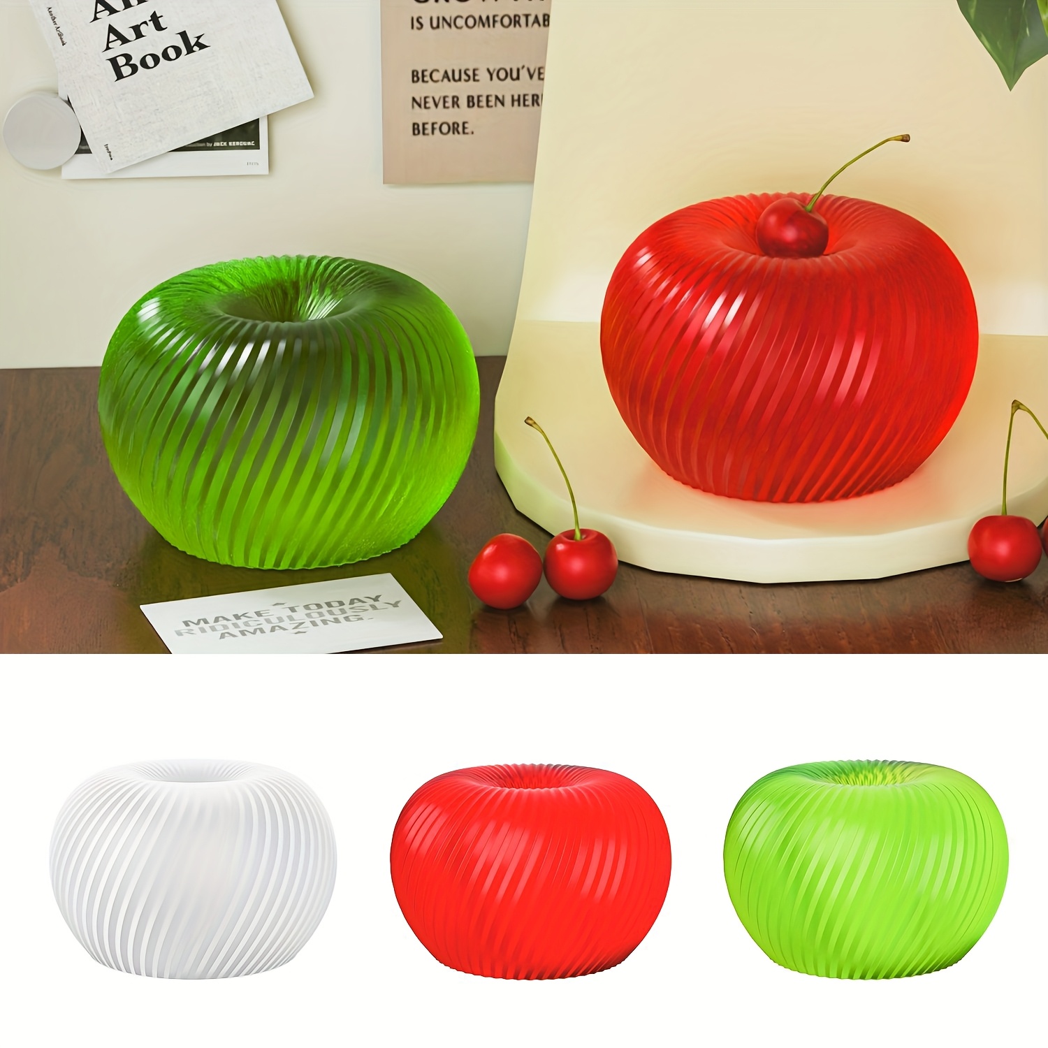 Soap Making Items - Modna, czerwona silikonowa forma w kształcie